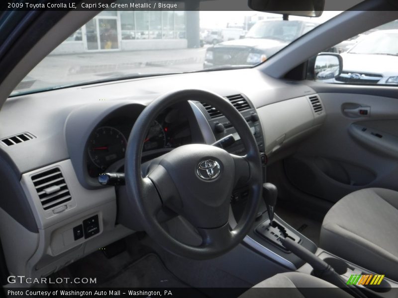 Capri Sea Green Metallic / Bisque 2009 Toyota Corolla LE