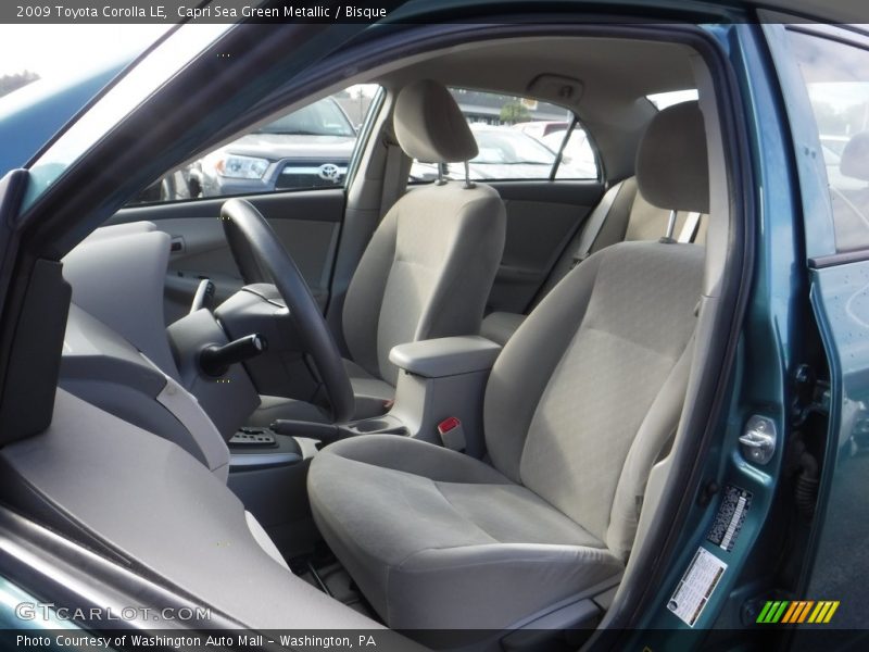 Capri Sea Green Metallic / Bisque 2009 Toyota Corolla LE