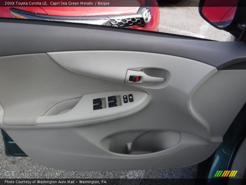 Capri Sea Green Metallic / Bisque 2009 Toyota Corolla LE