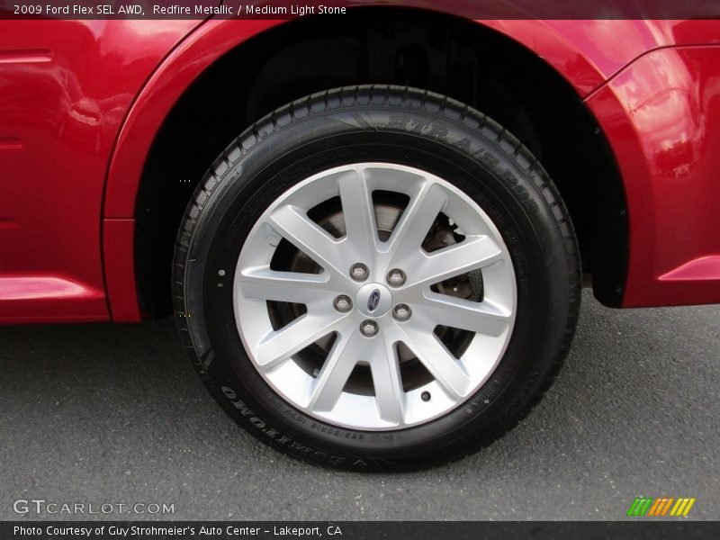 Redfire Metallic / Medium Light Stone 2009 Ford Flex SEL AWD