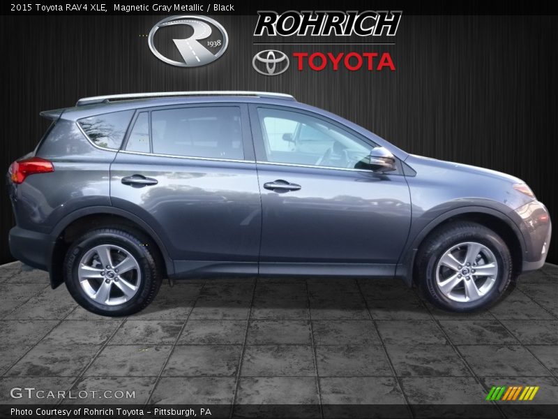 Magnetic Gray Metallic / Black 2015 Toyota RAV4 XLE
