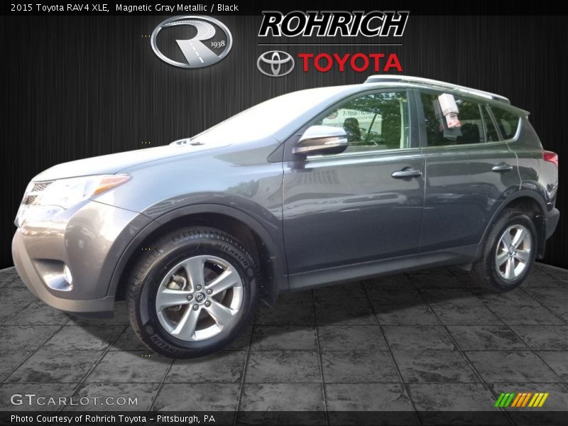 Magnetic Gray Metallic / Black 2015 Toyota RAV4 XLE