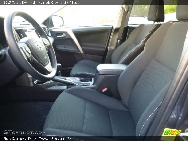 Magnetic Gray Metallic / Black 2015 Toyota RAV4 XLE