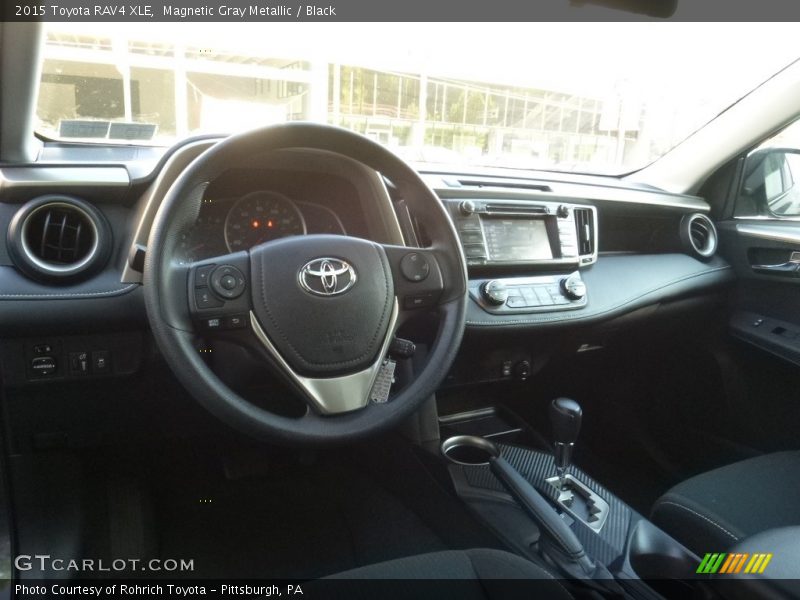 Magnetic Gray Metallic / Black 2015 Toyota RAV4 XLE
