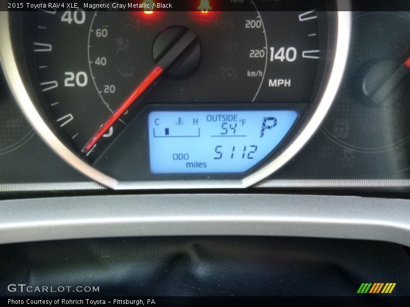 Magnetic Gray Metallic / Black 2015 Toyota RAV4 XLE