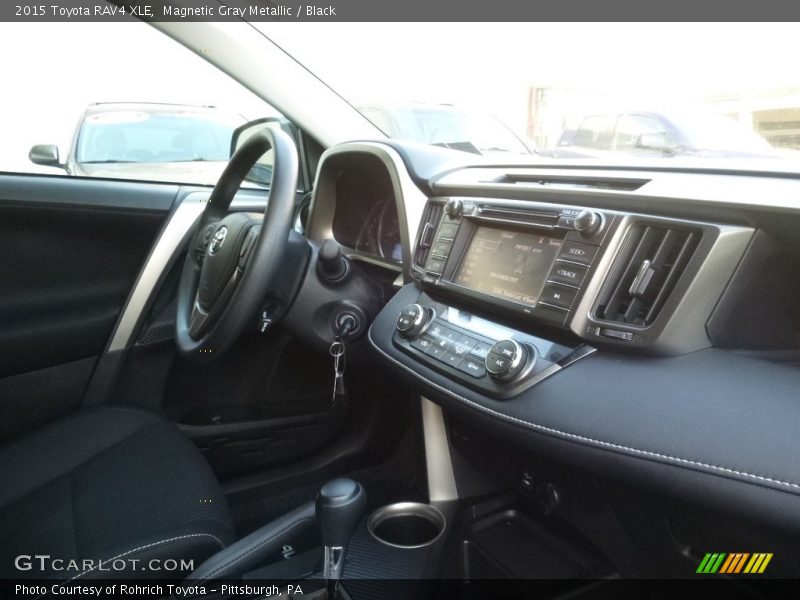 Magnetic Gray Metallic / Black 2015 Toyota RAV4 XLE