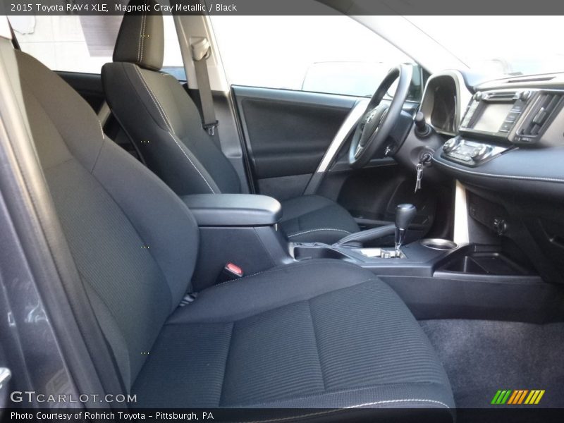 Magnetic Gray Metallic / Black 2015 Toyota RAV4 XLE