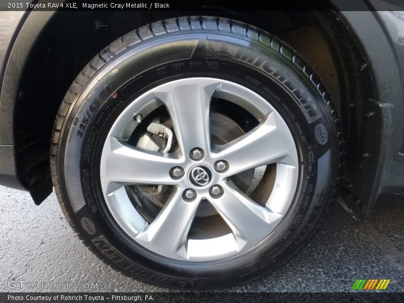 Magnetic Gray Metallic / Black 2015 Toyota RAV4 XLE