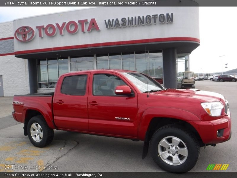 Barcelona Red Metallic / Graphite 2014 Toyota Tacoma V6 TRD Sport Double Cab 4x4