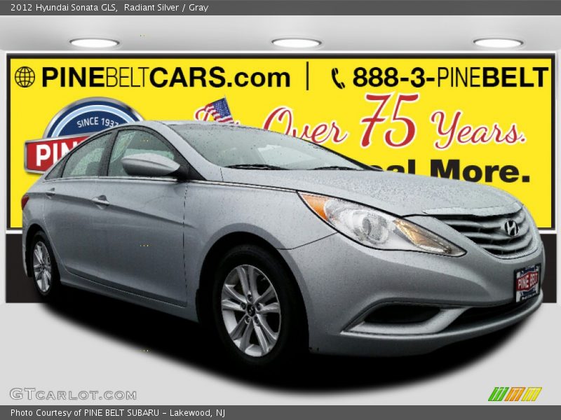 Radiant Silver / Gray 2012 Hyundai Sonata GLS