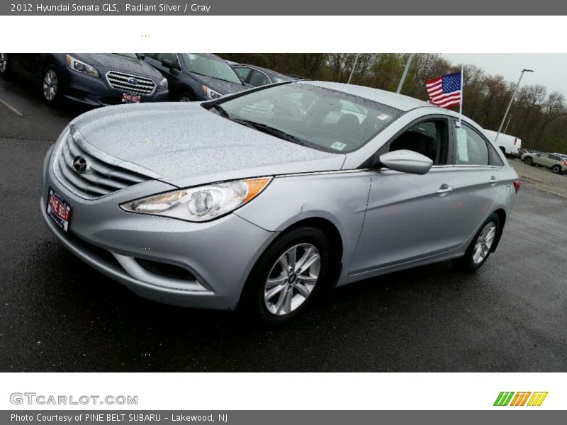 Radiant Silver / Gray 2012 Hyundai Sonata GLS