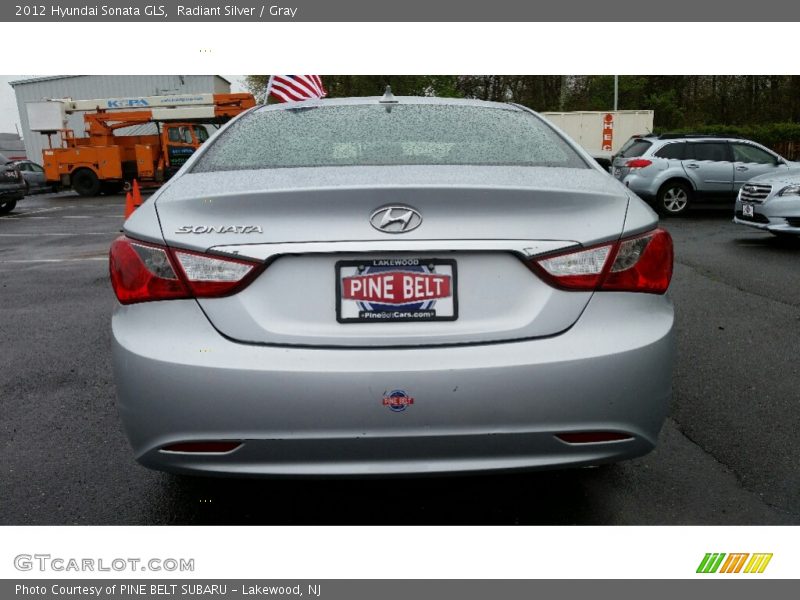 Radiant Silver / Gray 2012 Hyundai Sonata GLS