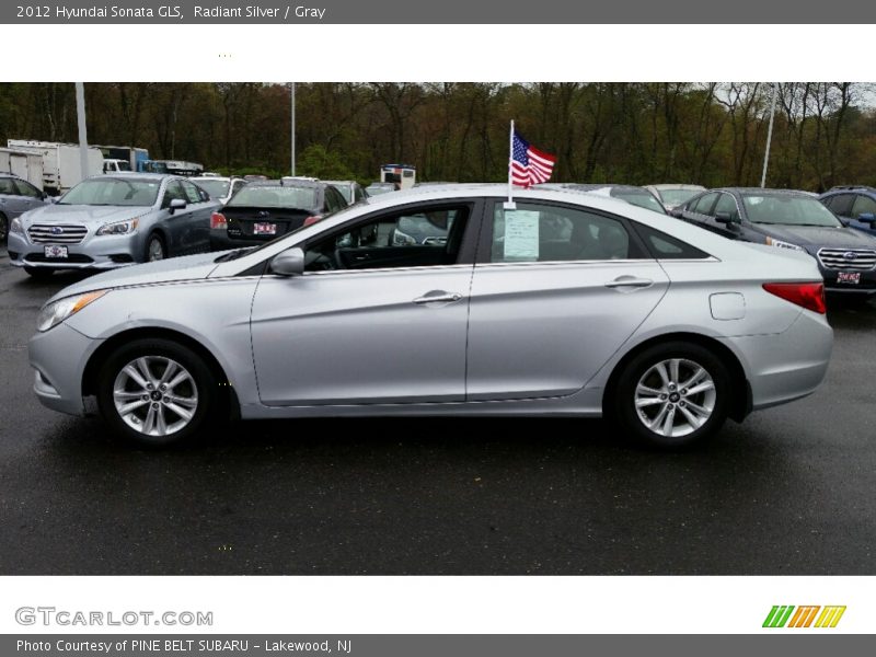 Radiant Silver / Gray 2012 Hyundai Sonata GLS