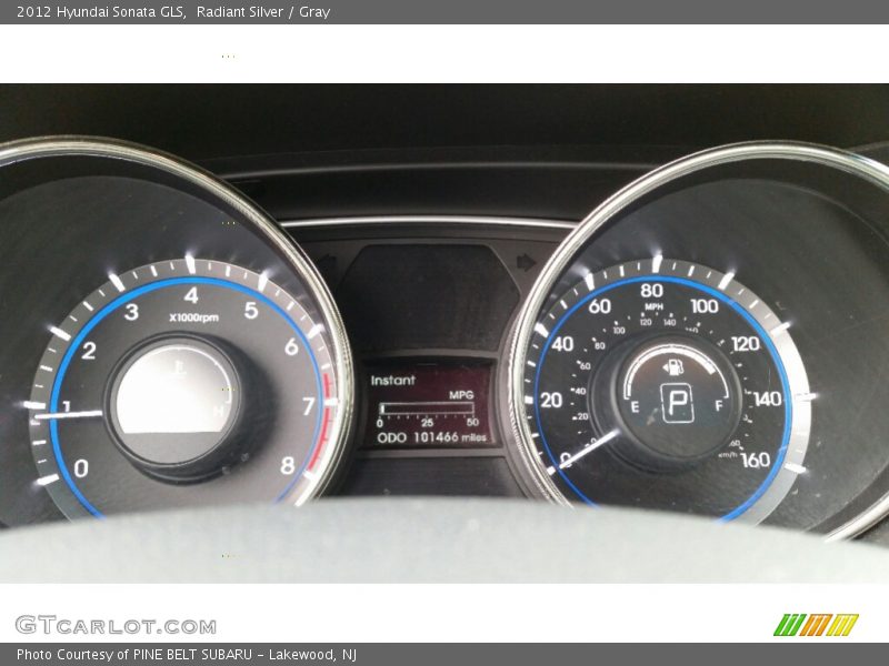 Radiant Silver / Gray 2012 Hyundai Sonata GLS