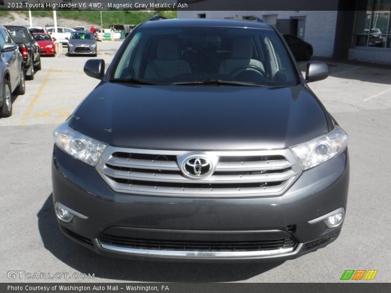 Magnetic Gray Metallic / Ash 2012 Toyota Highlander V6 4WD