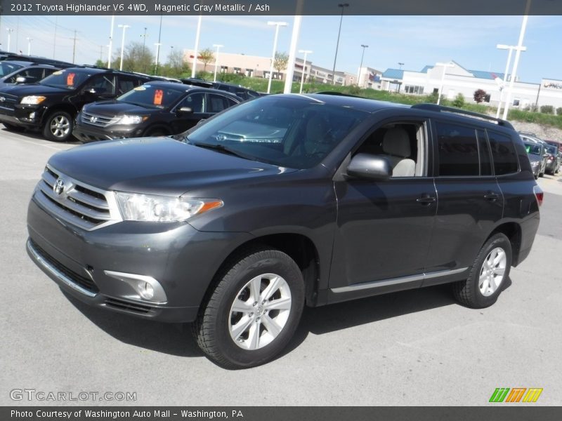 Magnetic Gray Metallic / Ash 2012 Toyota Highlander V6 4WD