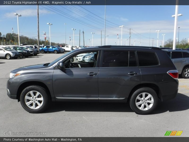 Magnetic Gray Metallic / Ash 2012 Toyota Highlander V6 4WD