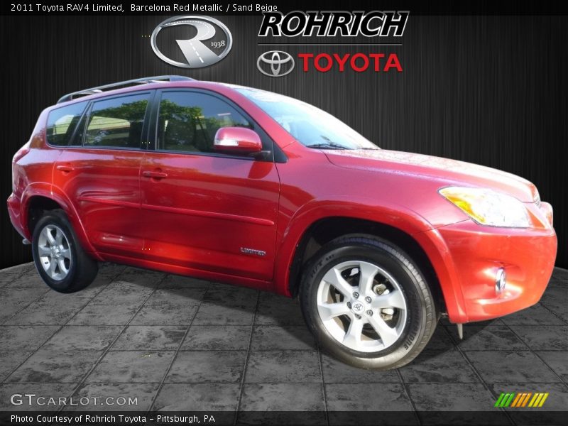 Barcelona Red Metallic / Sand Beige 2011 Toyota RAV4 Limited