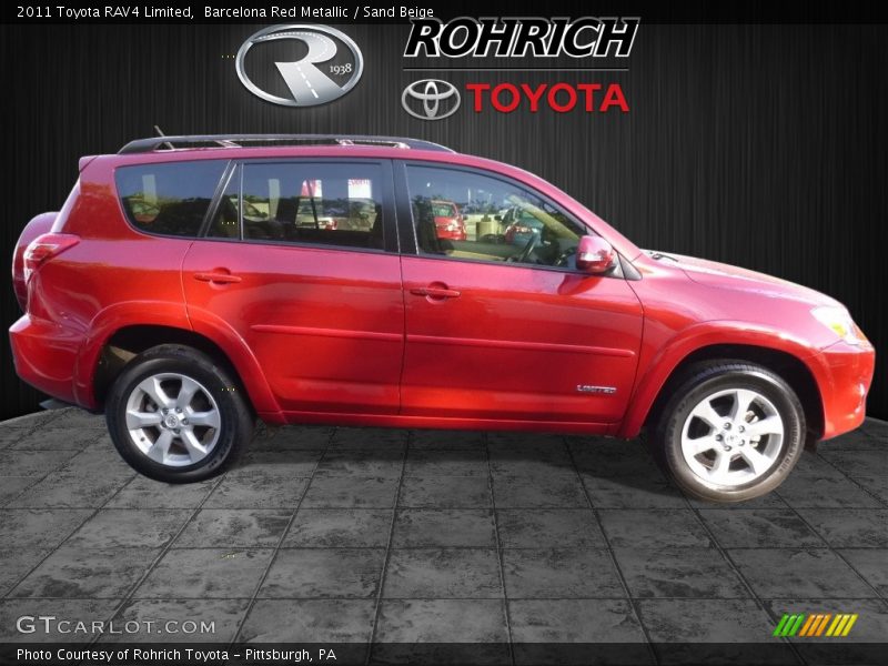 Barcelona Red Metallic / Sand Beige 2011 Toyota RAV4 Limited