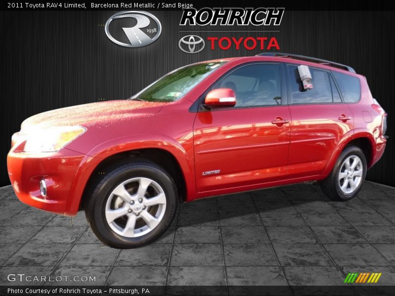 Barcelona Red Metallic / Sand Beige 2011 Toyota RAV4 Limited