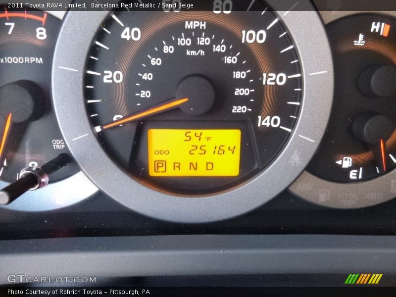 Barcelona Red Metallic / Sand Beige 2011 Toyota RAV4 Limited
