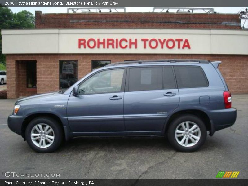 Bluestone Metallic / Ash Gray 2006 Toyota Highlander Hybrid