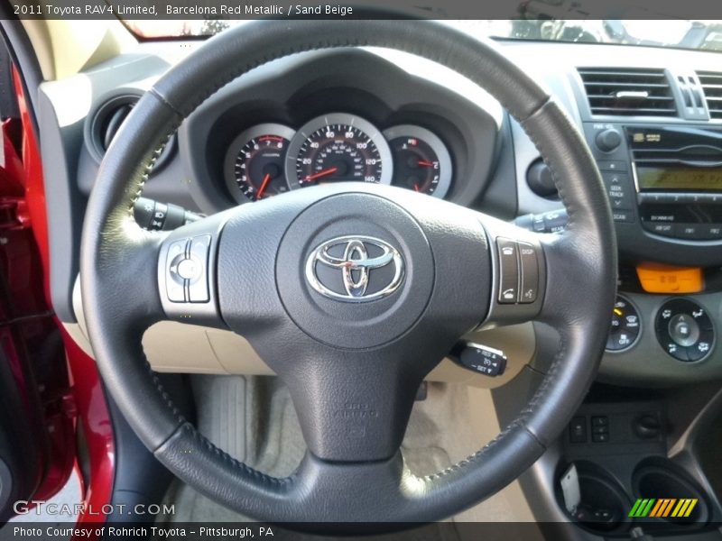 Barcelona Red Metallic / Sand Beige 2011 Toyota RAV4 Limited