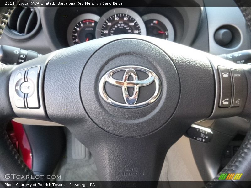 Barcelona Red Metallic / Sand Beige 2011 Toyota RAV4 Limited