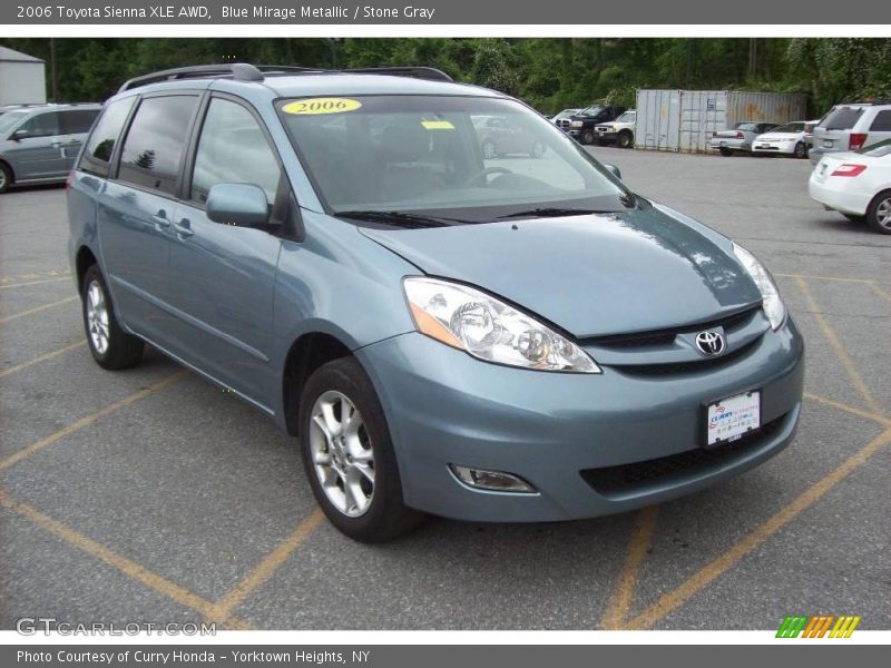 Blue Mirage Metallic / Stone Gray 2006 Toyota Sienna XLE AWD