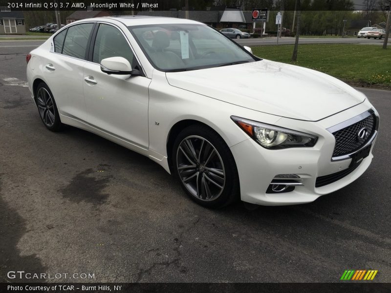 Moonlight White / Wheat 2014 Infiniti Q 50 3.7 AWD