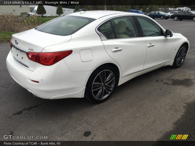 Moonlight White / Wheat 2014 Infiniti Q 50 3.7 AWD