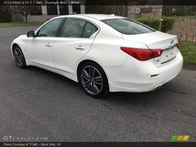 Moonlight White / Wheat 2014 Infiniti Q 50 3.7 AWD