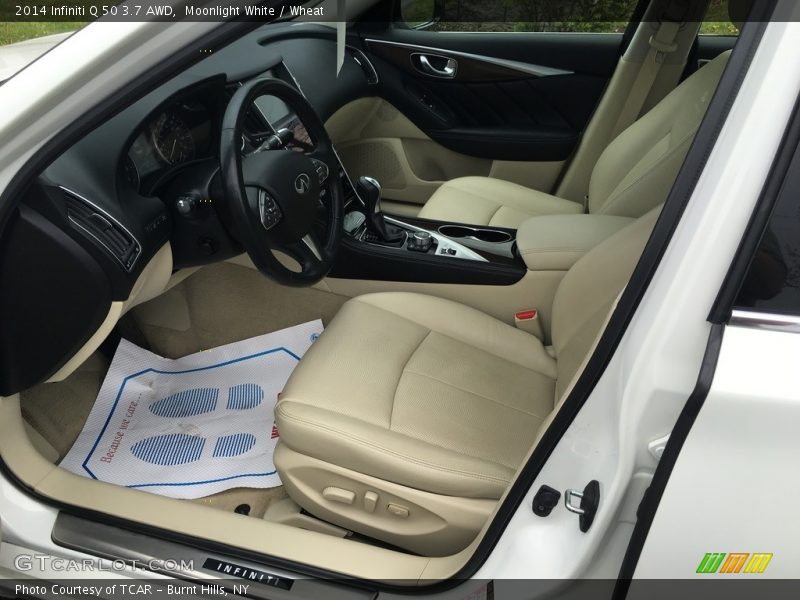 Moonlight White / Wheat 2014 Infiniti Q 50 3.7 AWD