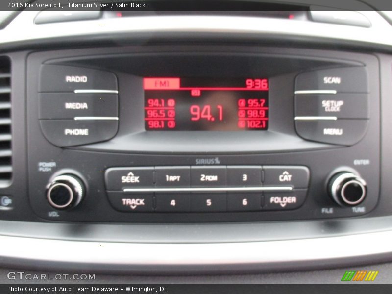 Titanium Silver / Satin Black 2016 Kia Sorento L