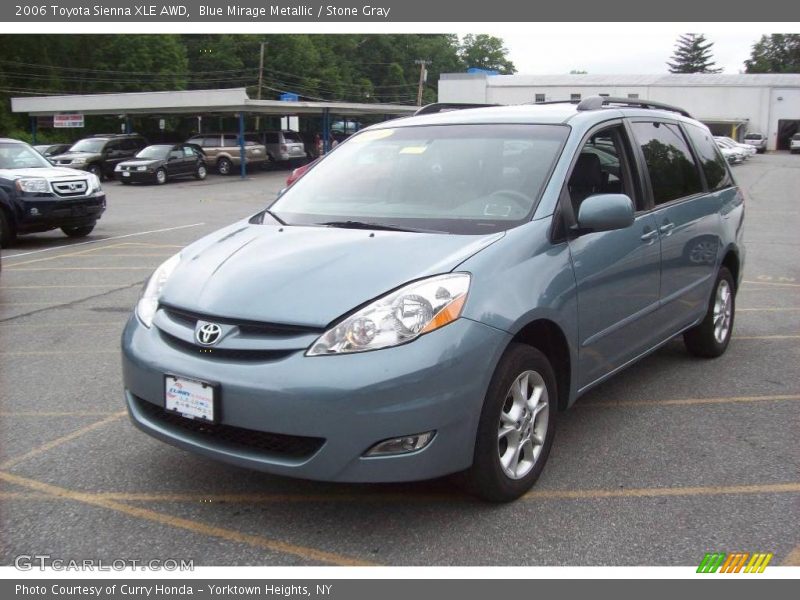 Blue Mirage Metallic / Stone Gray 2006 Toyota Sienna XLE AWD