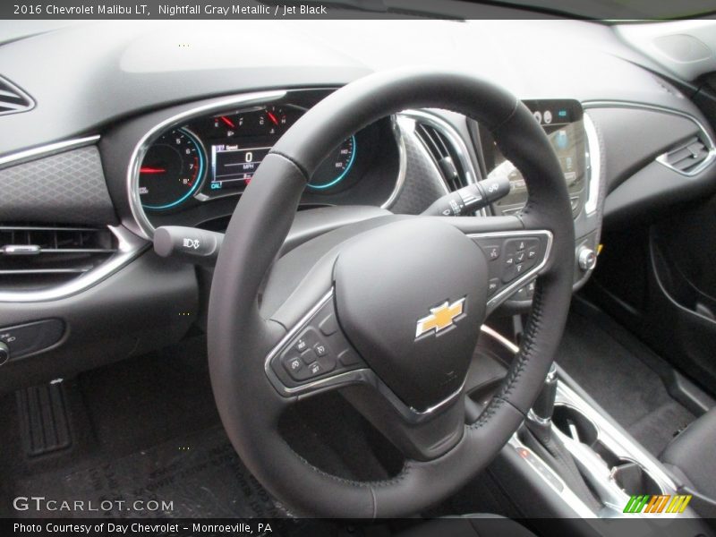 Nightfall Gray Metallic / Jet Black 2016 Chevrolet Malibu LT