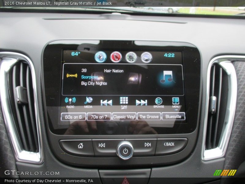 Nightfall Gray Metallic / Jet Black 2016 Chevrolet Malibu LT