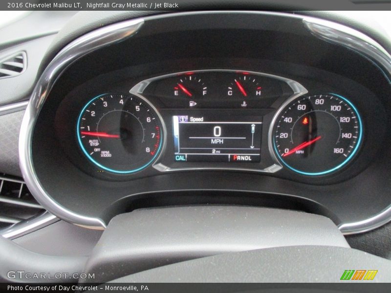 Nightfall Gray Metallic / Jet Black 2016 Chevrolet Malibu LT