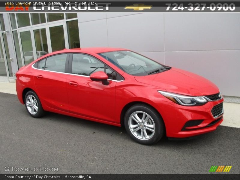 Red Hot / Jet Black 2016 Chevrolet Cruze LT Sedan