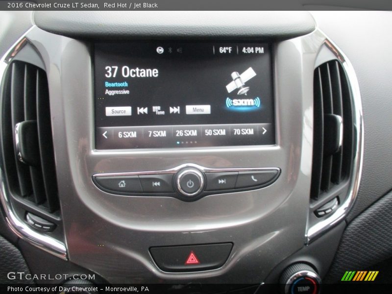 Red Hot / Jet Black 2016 Chevrolet Cruze LT Sedan