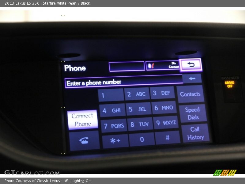 Starfire White Pearl / Black 2013 Lexus ES 350