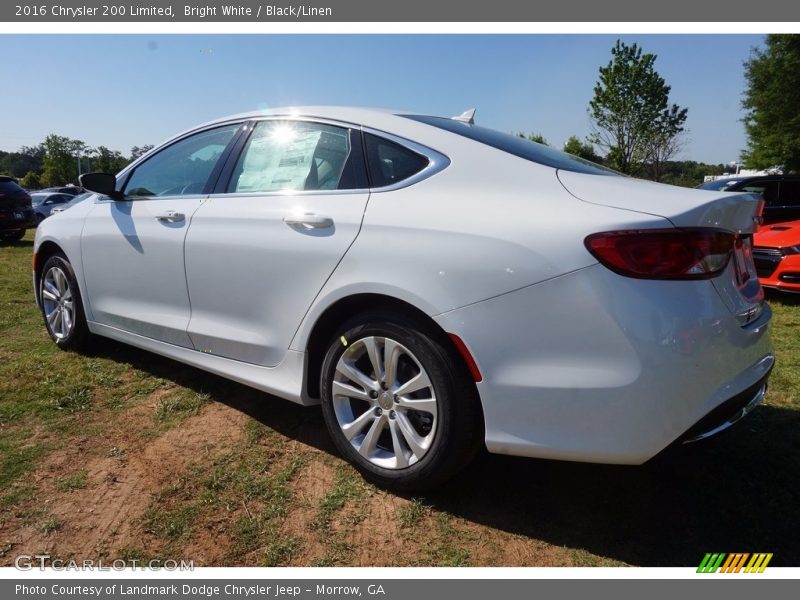 Bright White / Black/Linen 2016 Chrysler 200 Limited