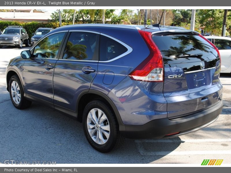 Twilight Blue Metallic / Gray 2013 Honda CR-V EX-L