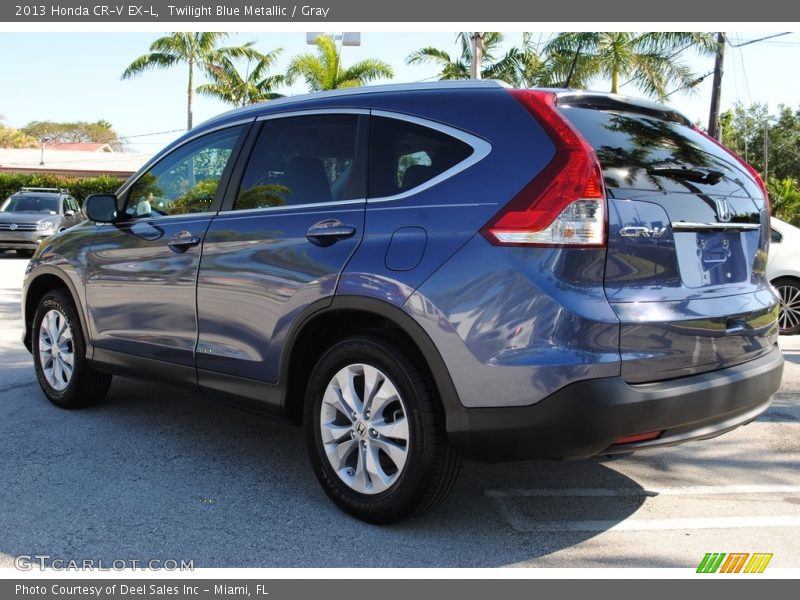 Twilight Blue Metallic / Gray 2013 Honda CR-V EX-L