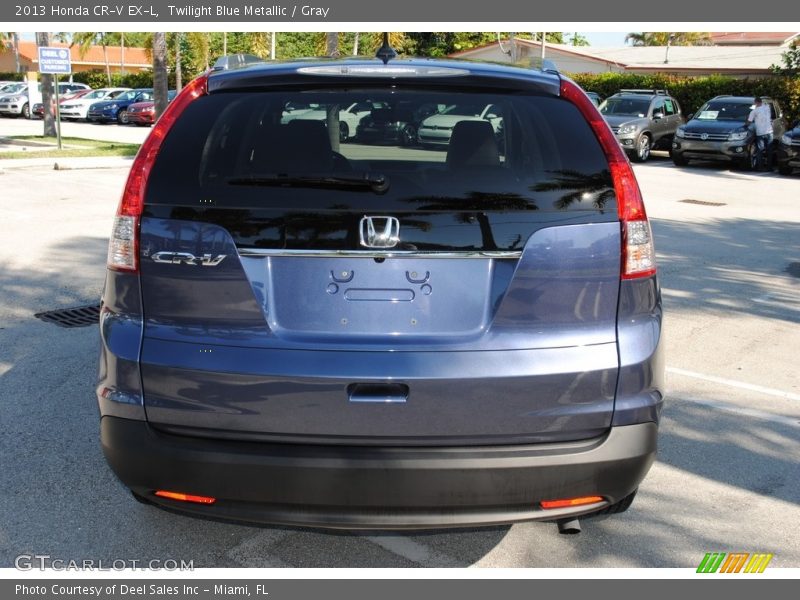 Twilight Blue Metallic / Gray 2013 Honda CR-V EX-L