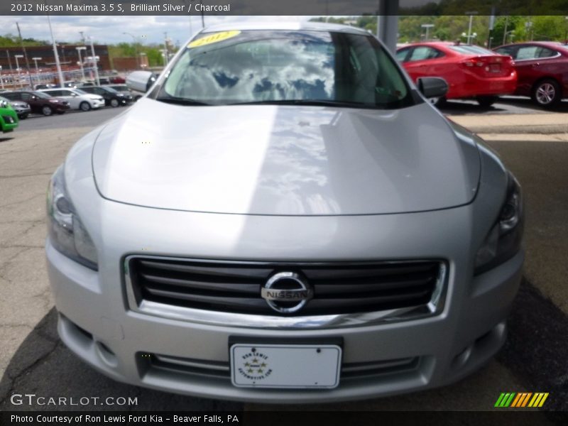 Brilliant Silver / Charcoal 2012 Nissan Maxima 3.5 S