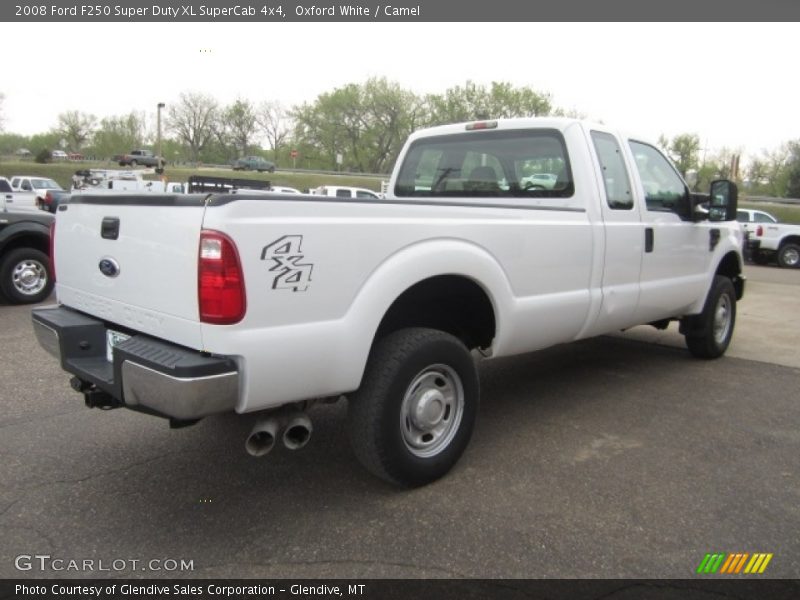 Oxford White / Camel 2008 Ford F250 Super Duty XL SuperCab 4x4
