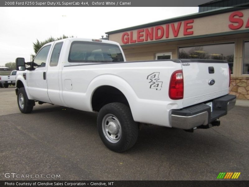 Oxford White / Camel 2008 Ford F250 Super Duty XL SuperCab 4x4