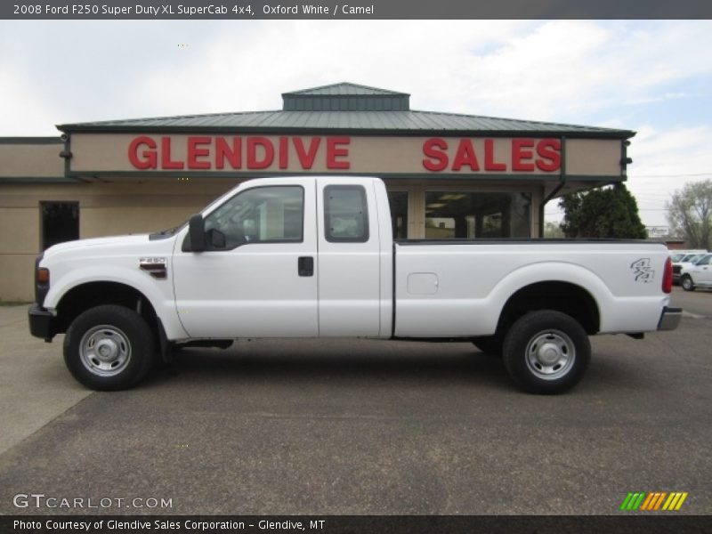 Oxford White / Camel 2008 Ford F250 Super Duty XL SuperCab 4x4