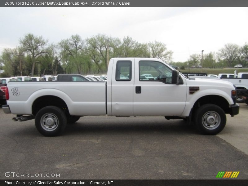 Oxford White / Camel 2008 Ford F250 Super Duty XL SuperCab 4x4